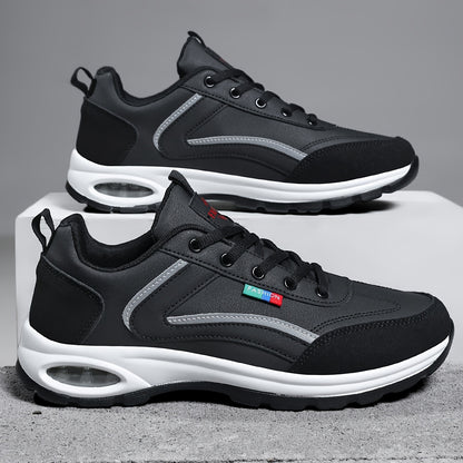 Calçado desportivo casual para homem com amortecimento de ar, confortável e leve para conduzir, lazer, treino e caminhadas ao ar livre.