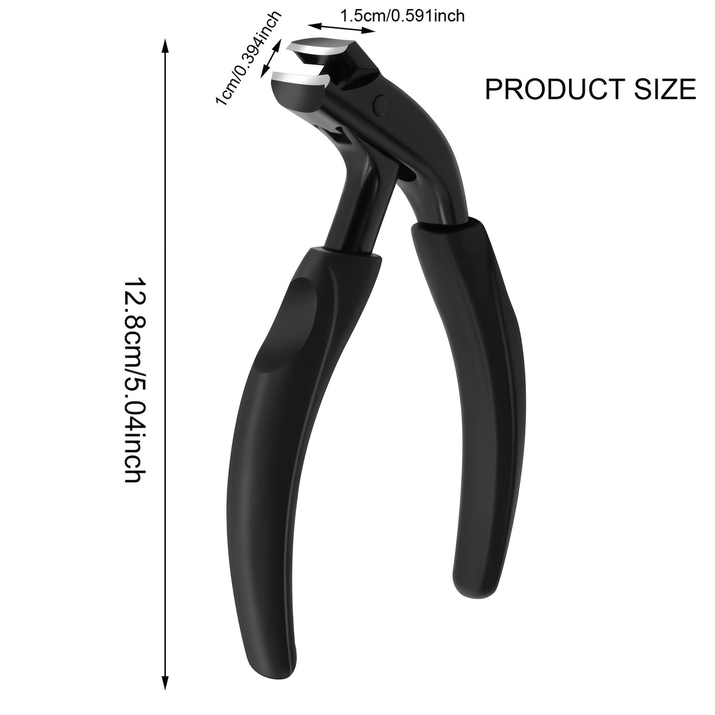 Corta-unhas profissional para unhas encravadas e unhas grossas de idosos - Corta-unhas resistente para podologistas, com cabo de fácil manuseamento, em aço inoxidável e lâminas curvas e afiadas.