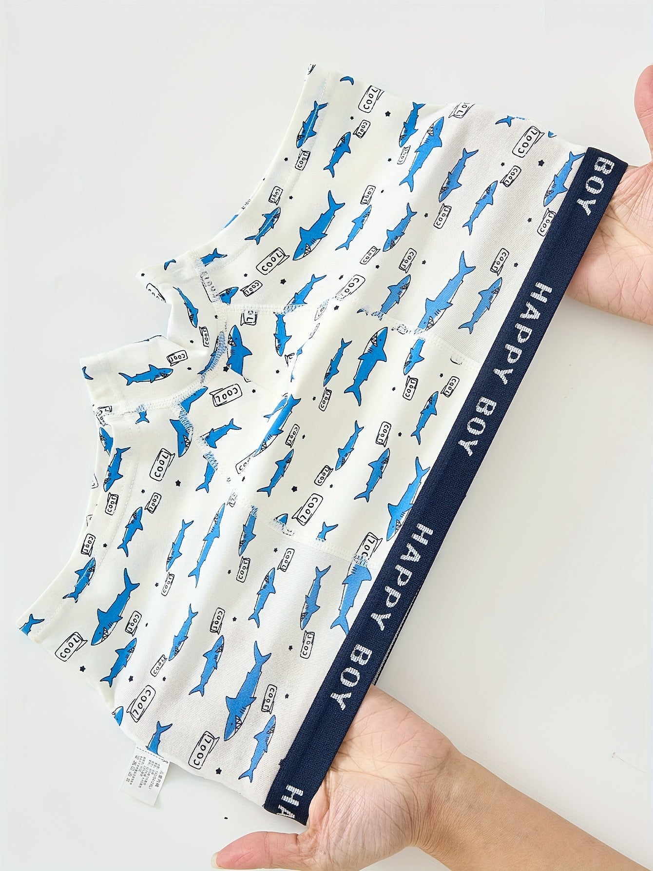 4pcs Boys Cotton Underwear Soft Breathable Cartoon Pattern Comfy Boxers Briefs