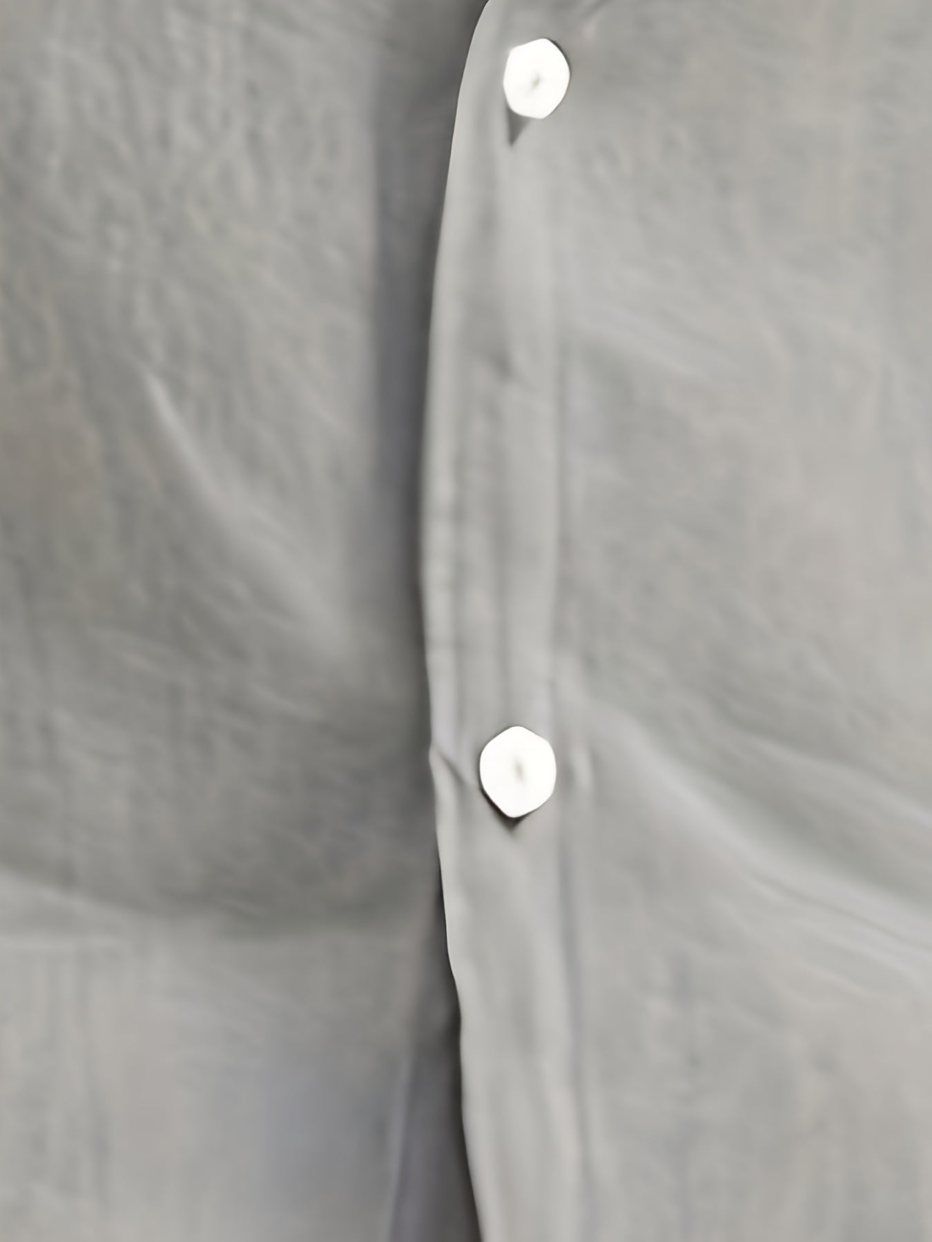 Camisa de homem em algodão de manga comprida e cor sólida com botões, modelo com lapela, ideal para a primavera e outono.