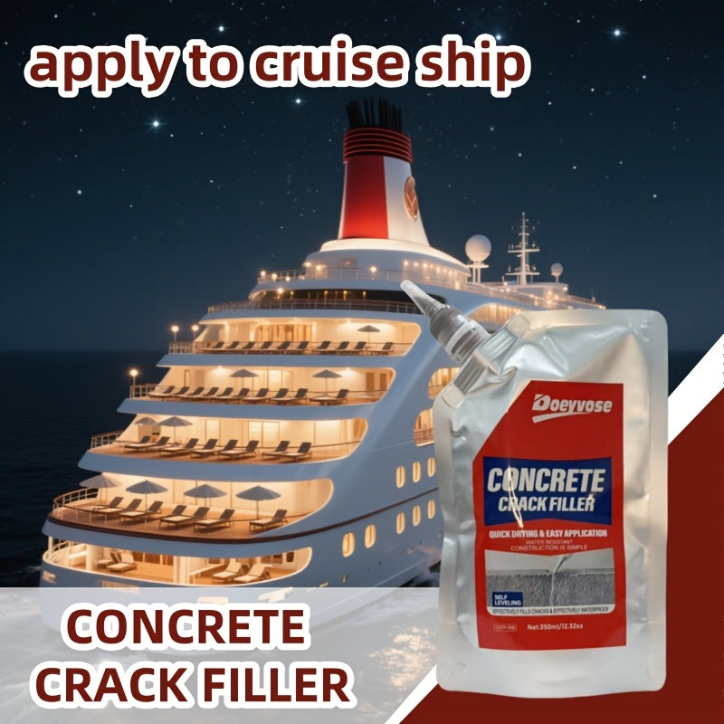 Marine Waterproof Coating for Repairing Concrete Cracks And Patches. It Dries Quickly, Is User-Friendly, And Durable, Making It Ideal for Boat Repairs And Waterproofing. Compatible Tools Are Available for Easy Application, wi