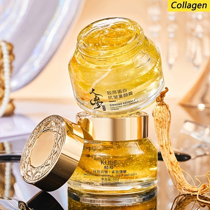 Collagen Ginseng Moisturizing Cream, Firming Cream, Rich in Collagen, Moisturizing And Hydrating Without Drying, Firming Skin, Anti-Aging Skincare,Make Skin Younger-Looking, Cream Suitable for All Skin Types