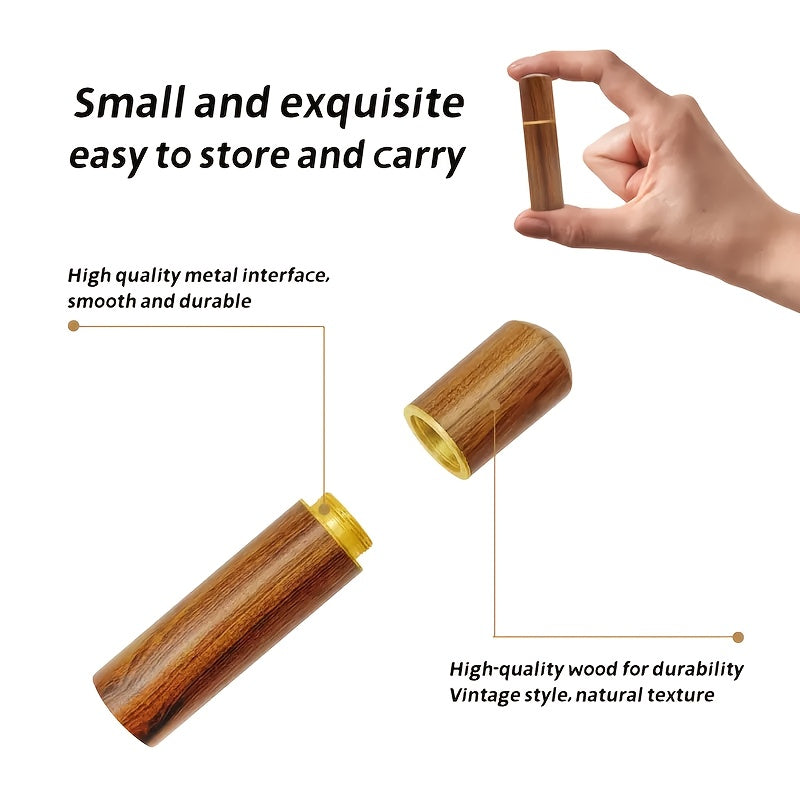 Self threading needle set, various sizes, wooden storage tube, easy insertion for the elderly, hand sewing, bed sheets, clothes and embroidery