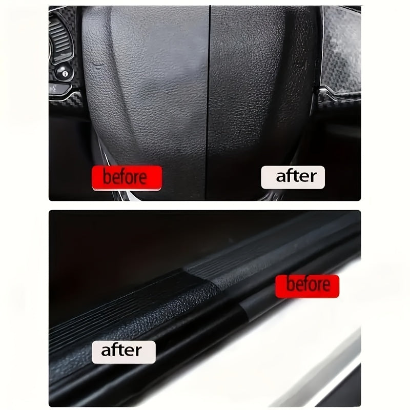 Car Interior Wax, Leather Care Cream, Dashboard Polish, Seat Cushion Renovator, Enhances Plastic & Leather Repair, Anti-Aging & Whitening, for Wood-Plastic Composite, Auto Maintenance & Interior Decor Care Product, Plastic Pa