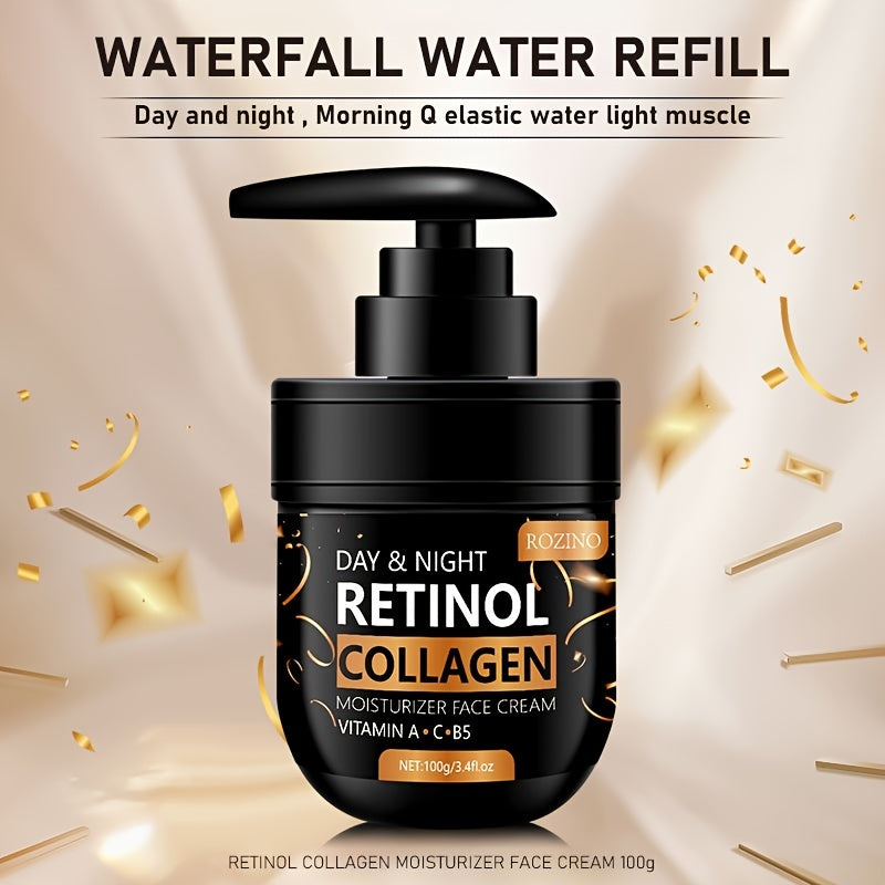 Instant 4pcs Retinol Skincare Set Firming, Moisturizing &amp; Firming, Includes Caffeine Eye Cream, Face Cream, Moisturizing Cream, Facial and Neck Care Stick, farewell to dry, dullness, and sagging, instant touch Lift, deeply hy