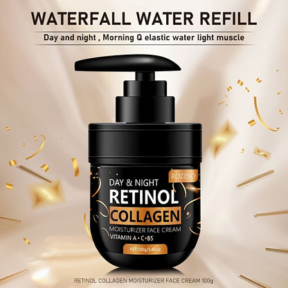 Instant 4pcs Retinol Skincare Set Firming, Moisturizing &amp; Firming, Includes Caffeine Eye Cream, Face Cream, Moisturizing Cream, Facial and Neck Care Stick, farewell to dry, dullness, and sagging, instant touch Lift, deeply hy