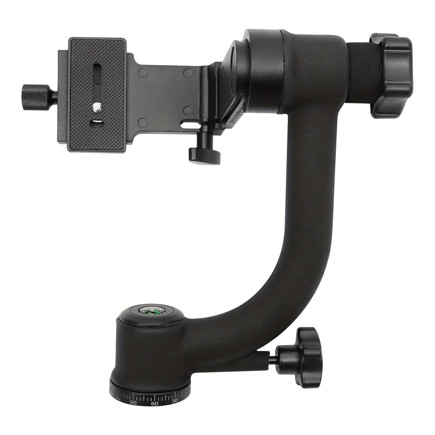 360 Degree Panoramic Gimbal Tripod Head, Panoramic Boom Cradle Head, Panoramic Gimbal Tripod Head, Wideangle Shooting, Panoramic Photography, Smooth Rotation, Adjustable Head, Precision Engineering, Lightweight Material, Vide