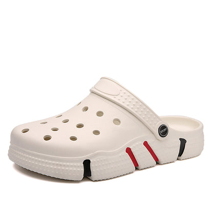 Tamancos unissexo, sapatos para jardim, chinelos leves antiderrapantes, sandálias casuais vazadas para praia, calçado adulto