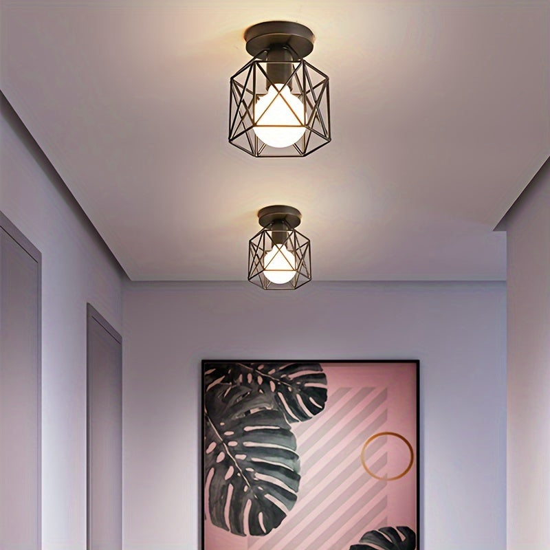 2pcs Modern Nordic Ceiling Lights, E27 Bulb Base, Kitchen Hallway Balcony Foyer Fixtures Without Bulbs