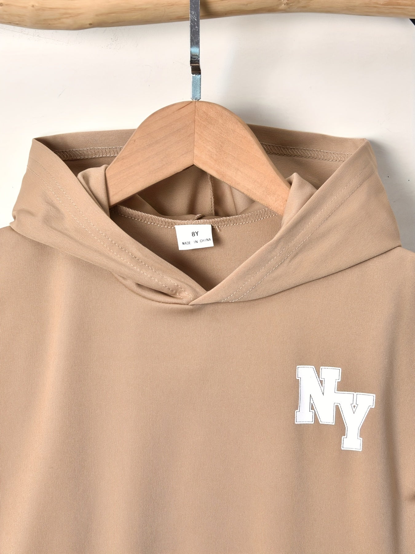 Cool Short-Sleeve T-Shirt with Letter Print And Shorts Set for Boys, for Outdoor