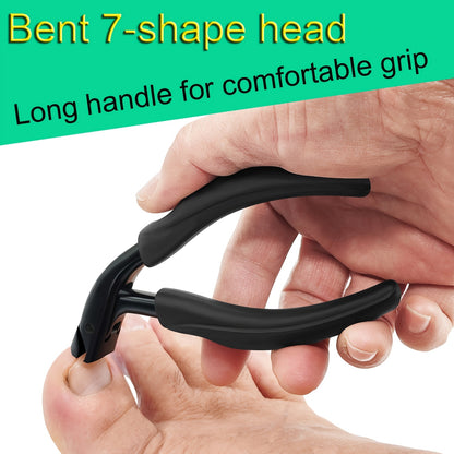 Corta-unhas profissional para unhas encravadas e unhas grossas de idosos - Corta-unhas resistente para podologistas, com cabo de fácil manuseamento, em aço inoxidável e lâminas curvas e afiadas.