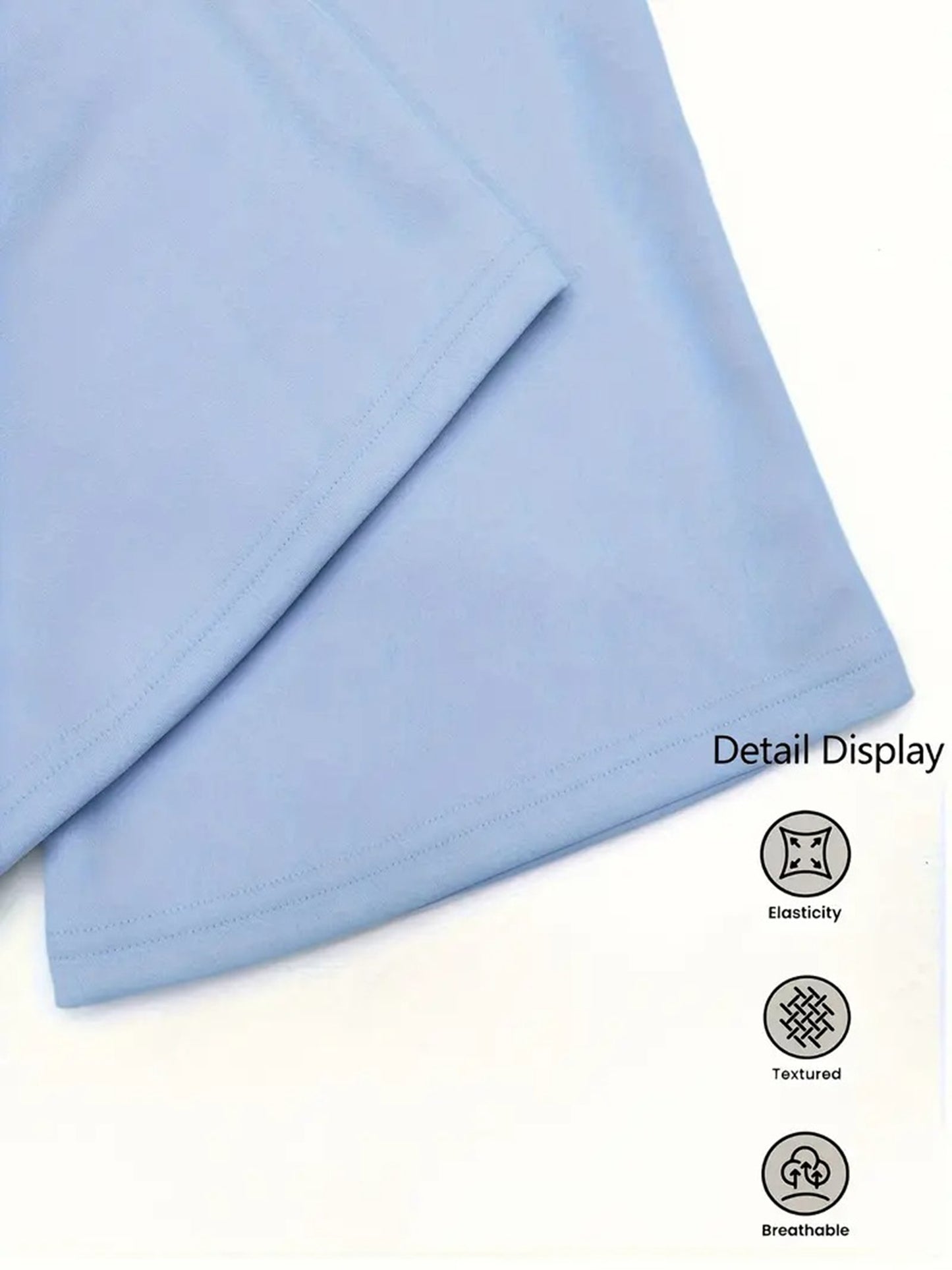 2pcs Women'S High-Waisted Wide-Leg Pants with Heart Letter Print - Casual Loose-Fit Joggers, Solid Color, All-Season Comfort, Pockets, Versatile for Casual Attire