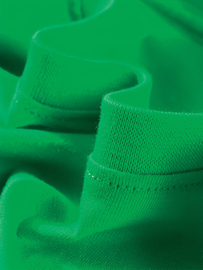 T-shirt infantil de cor sólida, blusa casual de manga curta, t-shirt infantil para o verão.