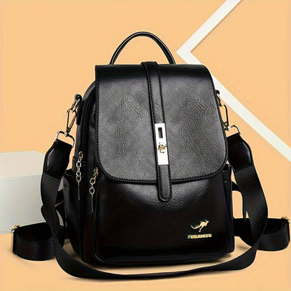 Vintage Anti-Theft Backpack Purse, Preppy College School Daypack, Women'S Casual Travel Commute Knapsack