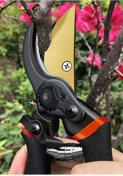 AIRAJ Heavy-Duty Garden Trimmer - Ultra-Sharp, Durable Manual Pruning Shears with Ergonomic Non-Slip Grip for Branches & Flowers