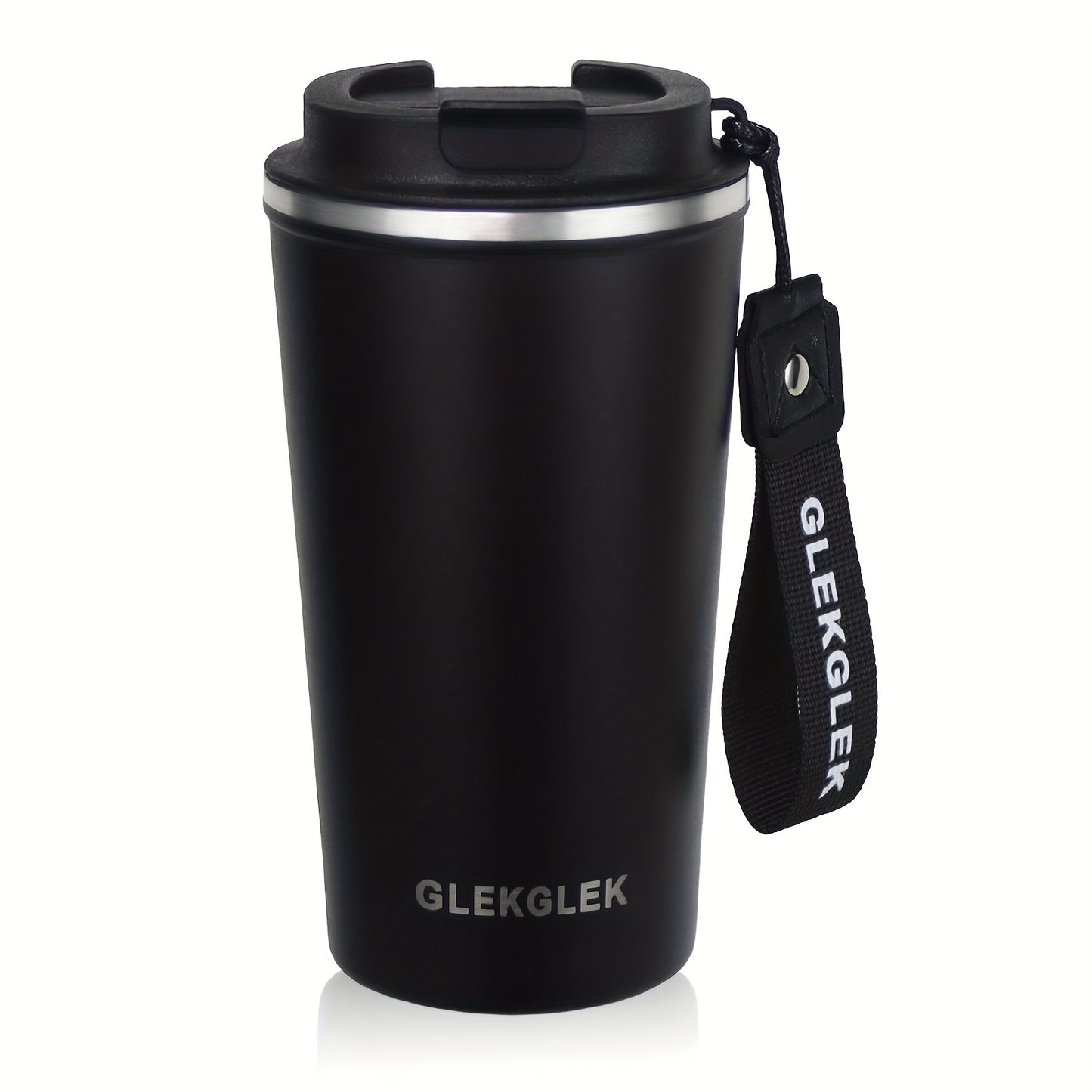 Glekglek 510ml Insulated Travel Mug with Paw Print &amp; Heart Design - Double Wall, Dent Prevention, Dishwasher Safe, Portable Coffee Mug for Valentine's Day, Thanksgiving, Christmas, Father's Day, Teacher's Day, Festive Drinks
