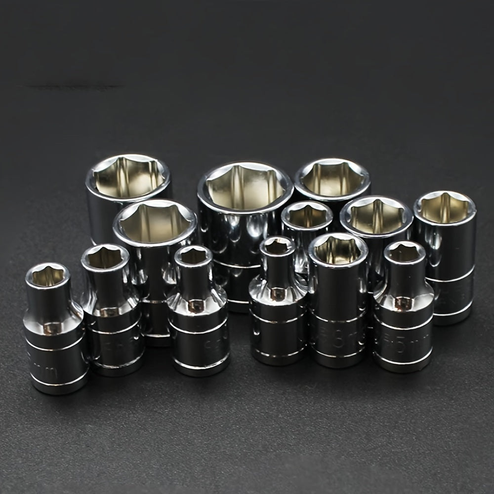 46pcs Motorcycle And Car Repair Toolkit: Ratchet Torque Wrench, Wrench, Screwdriver, Socket Set - Perfect For Motorcycle And Car Repairs!