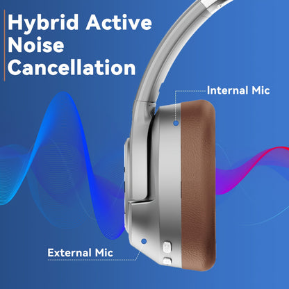 U35 Hybrid Active Noise-canceling Headphones, Lightweight Wireless Earphones, Multiple Equalizer Modes, 60 Hours Of Playtime, Volume Control, 3D Bass, Foldable In-ear Wireless Headphones Suitable For Travel, Home, Office, Gam