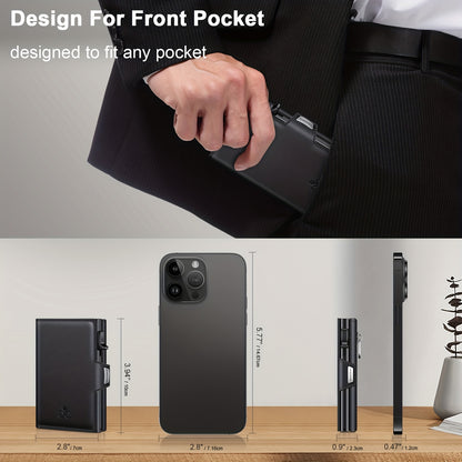 Men Wallet Front Pocket RFID Blocking Card Holder Gift for Men