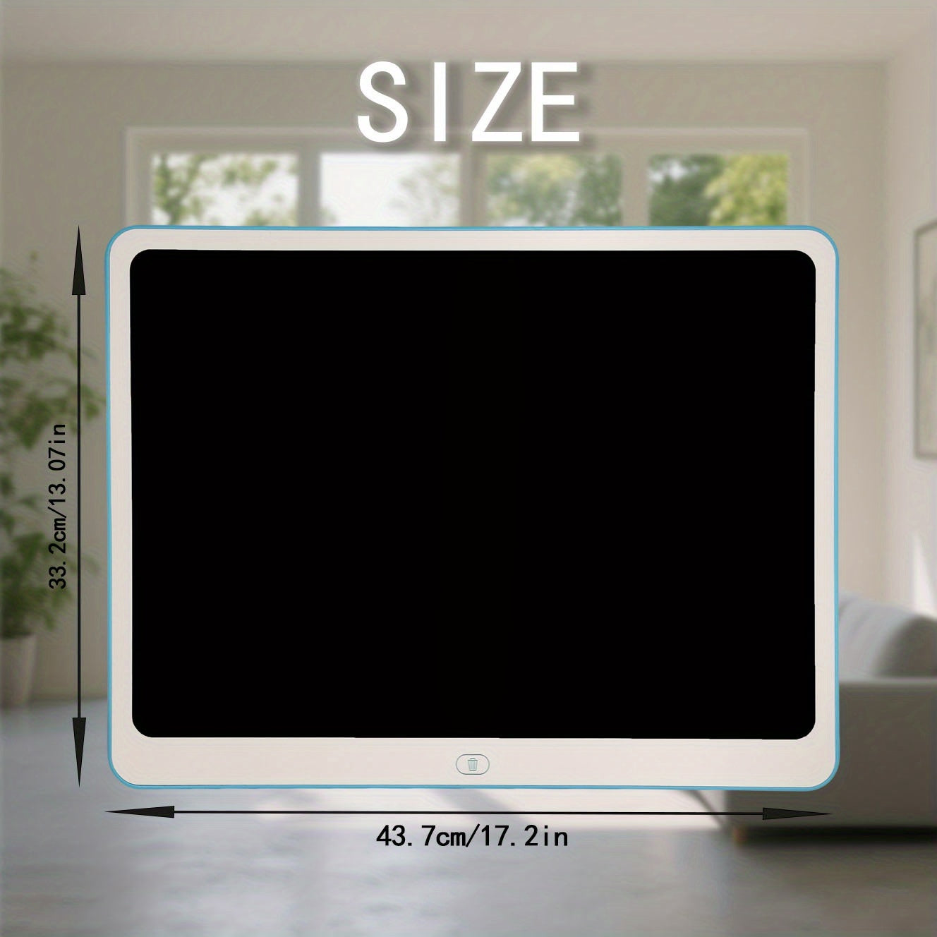 20-inch LCD Doodle Board, Writing Tablet, Drawing Board. Suitable for doodling, sketching, drawing, and designing. Features one-touch lock and one-touch erase functions.