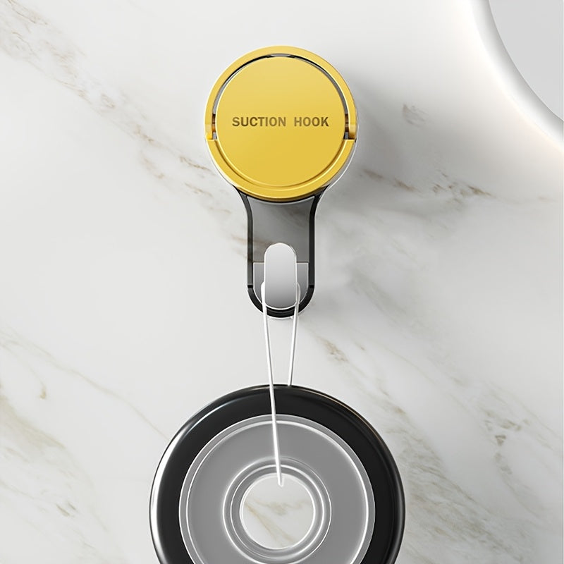 3pcs Heavy Duty No-Drill Bathroom & Kitchen Towel Hooks - Strong Vacuum Cup, Self-Stick Adhesive Towel Rack Holders, Damage-Free Installation, No Tools Needed, Space-Saving for Bathroom, Kitchen, Hotel, Office - Modern Minima