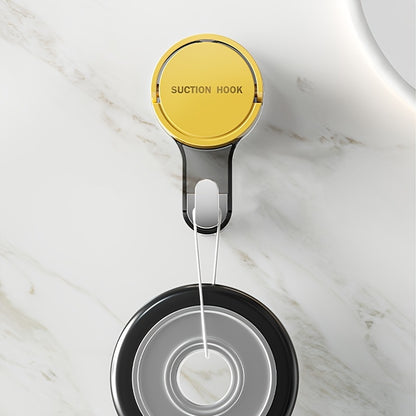 3pcs Heavy Duty No-Drill Bathroom & Kitchen Towel Hooks - Strong Vacuum Cup, Self-Stick Adhesive Towel Rack Holders, Damage-Free Installation, No Tools Needed, Space-Saving for Bathroom, Kitchen, Hotel, Office - Modern Minima