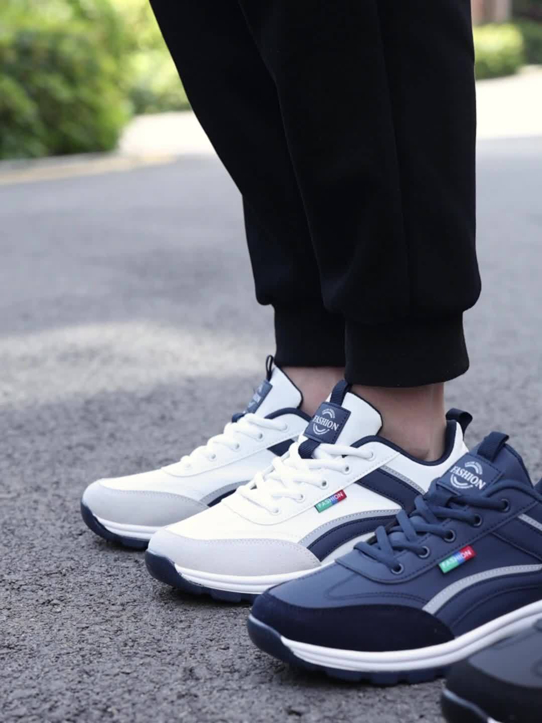 Calçado desportivo casual para homem com amortecimento de ar, confortável e leve para conduzir, lazer, treino e caminhadas ao ar livre.