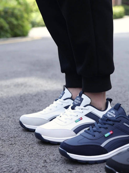 Calçado desportivo casual para homem com amortecimento de ar, confortável e leve para conduzir, lazer, treino e caminhadas ao ar livre.