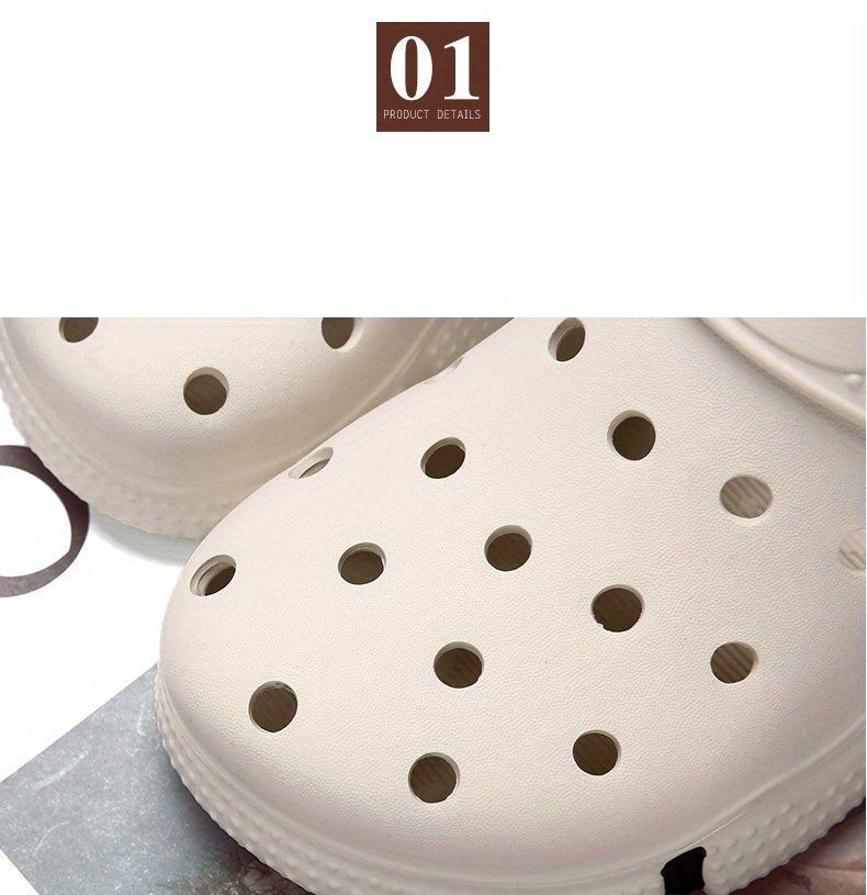 Tamancos unissexo, sapatos para jardim, chinelos leves antiderrapantes, sandálias casuais vazadas para praia, calçado adulto