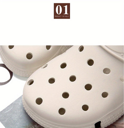 Tamancos unissexo, sapatos para jardim, chinelos leves antiderrapantes, sandálias casuais vazadas para praia, calçado adulto