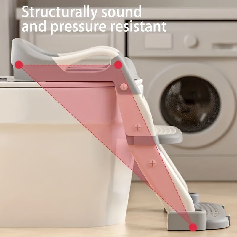 3-in-1 Adjustable Height Collapsible Portable Potty Training Toilet Seat with Safety Non-Slip Design, Soft Padded &amp; Sturdy Construction &amp; Potty Training at Home &amp; Travel - Mixed Colors, Potty Seat