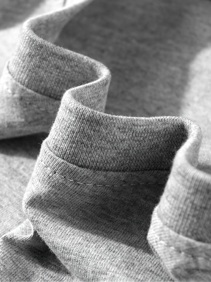 T-shirt infantil de cor sólida, blusa casual de manga curta, t-shirt infantil para o verão.