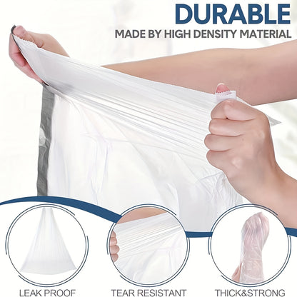 90pcs (6 Rolls) Heavy-Duty Large Reinforced Trash Bags with Heavy-Duty Reinforced Seams & Sturdy White Side/Top Handle - Heavy Weight 10kg/22 Capacity, Thick Polypropylene, Bathroom, Office, Home - 10L/30L Equivalent