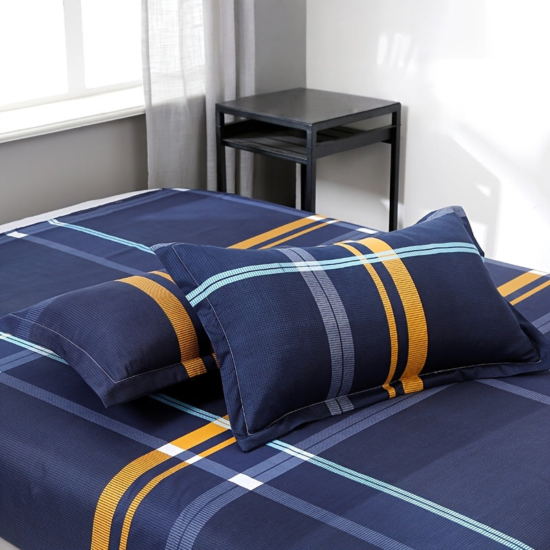 4pcs New Comfortable Breathable Four-Piece Bedding Set (2 Pillowcases, One Quilt Cover, One Bed Sheet) True Love Forever