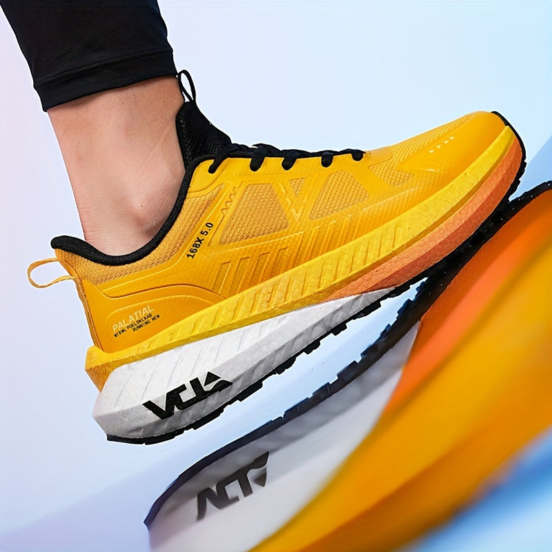 Fashionable athletic shoes for men and women - Lightweight casual running shoes, all-season comfort, round toe lace-up sneakers, breathable woven fabric, EVA sole, universal fit.