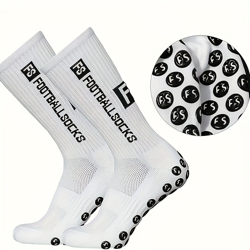 2/6/10/20 Pairs Men'S Thickened Moisture-Wicking Breathable Soccer &amp; Basketball Training Socks - Non-Slip Grip, Cushioned Arch &amp; Heel Support, Sweat-Resistant, Soft Elastic Athletic Socks For Outdoor Sports, Gym, Football Mat