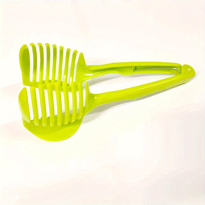 1pc, Tomato Slicer Tool, Lemon Cutter Tool, Lemon Slicer Holder, Tomato Slicer Holder, Lemon Cutter Holder, Round Fruit Tongs, Egg Slicer Cutting Holder, Kitchen Tools