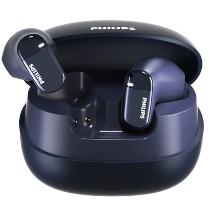 For Philips True Wireless BT Earbuds - Noise Cancelling HiFi Sound, In-Ear Headset with Mic, Sweat-Resistant, Touch Control, USB-C Charging, Compatible with iOS & Android Devices, Sports & Fitness, TAT2169, Wireless Headphone