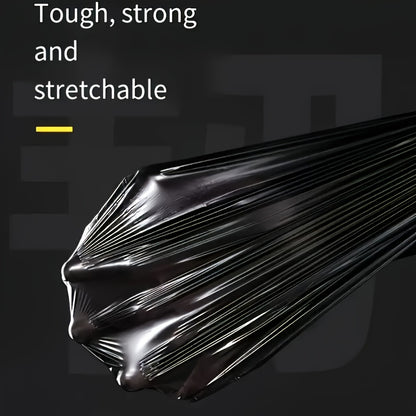 5 rolls of 100 black portable trash bags - suitable for offices, kitchens, living rooms, bathrooms, outdoors and other multi-purposes