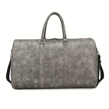 Retro Men'S Travel Bag in a Simple And Spacious Design, Suitable for Casual Use, with Both Hand And Crossbody Options.