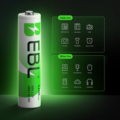 EBL 12+2 Bay LCD Rechargeable Battery Charger for AA AAA CD Ni-MH Rechargeable Batteries and 9V NiMH Ni-CD Rechargeable Batteries