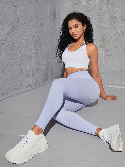 /Unisex High-Waisted Yoga Leggings - Tummy Control Butt Lifting Workout Pants with 9/10 Length Ankle Cut, Full-Length Running Gym Pants, All-Season Stretch Tights (No ) for Gym, Pilates & Athletic Performance