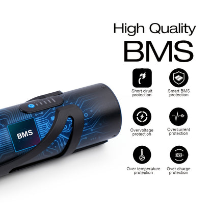 36V 10.5Ah High-Capacity E-Battery with door and lock - Compatible with 250W/350W/500W motors, Bafang BBS01 system, 800 cycle life, 5 years, lightweight and durable aluminum construction, 20A fast charging, compatible with front/rear wheel motors.