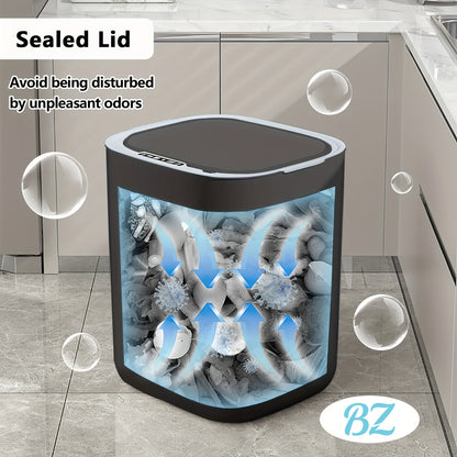 Large-sized contactless 26-liter induction kitchen trash can, commercial-grade automatic contactless smart trash can, automatic plastic bathroom smart trash can, smart dustbin, smart electric trash can suitable for office, be