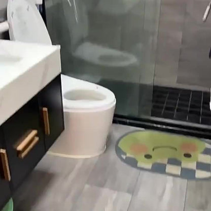 2-in-1 Cleaning Brush, Multifunctional Crevice Brush, Floor Brush, Bathroom Corner Brush, Toilet Cleaning Brush, Green/White, 1pc, with Scraping Strip, Durable Material, for Home Crevice Cleaning