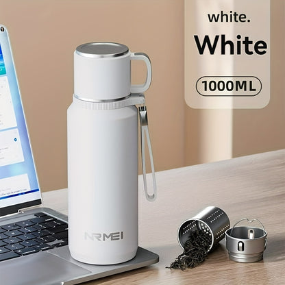 Explore The Insulated Cup, NMREI Stainless Steel Insulated Cup with Lid And Handle, One-Click Opening, Suitable for Outdoor, Camping, Car