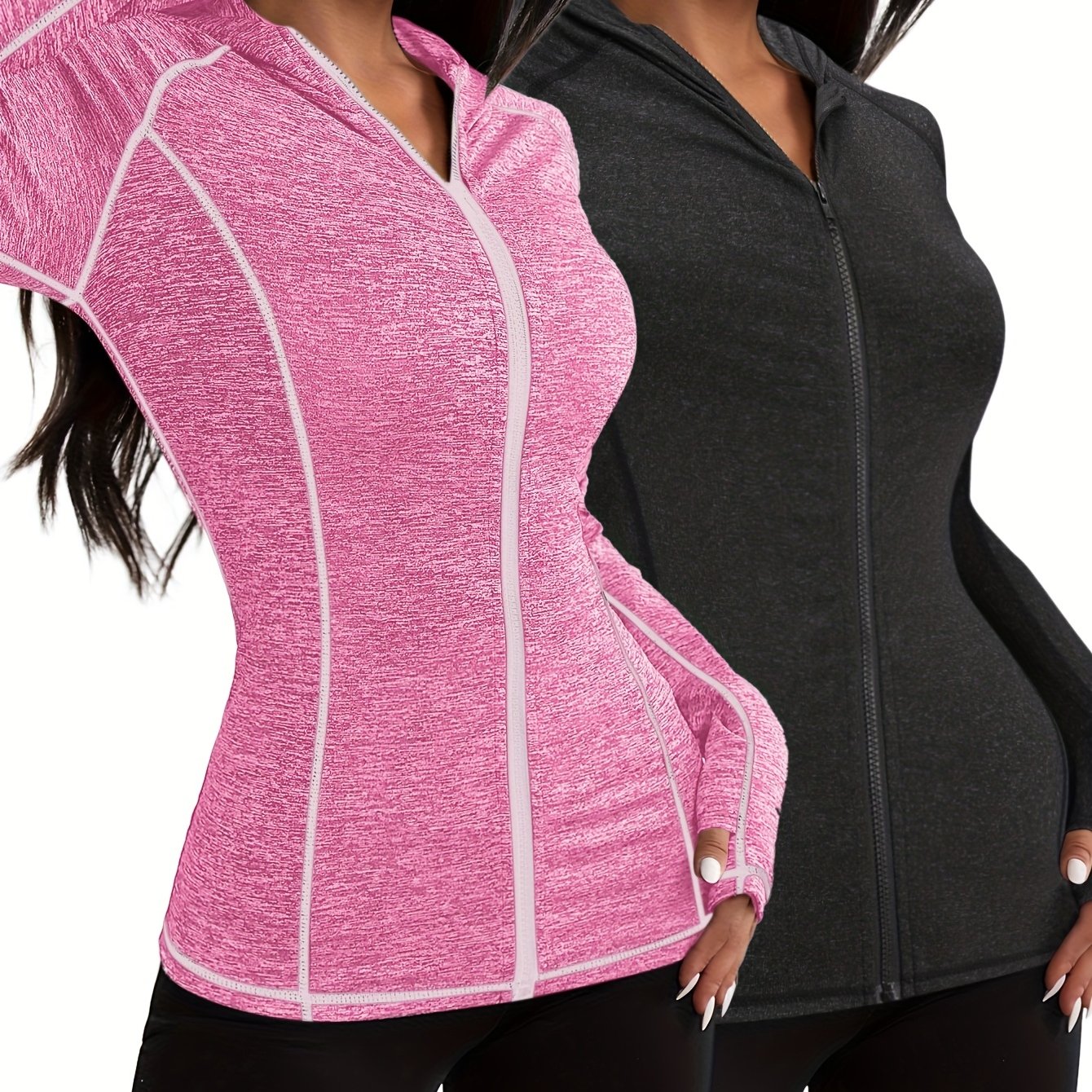 Conjunto de duas peças feminino casual desportivo