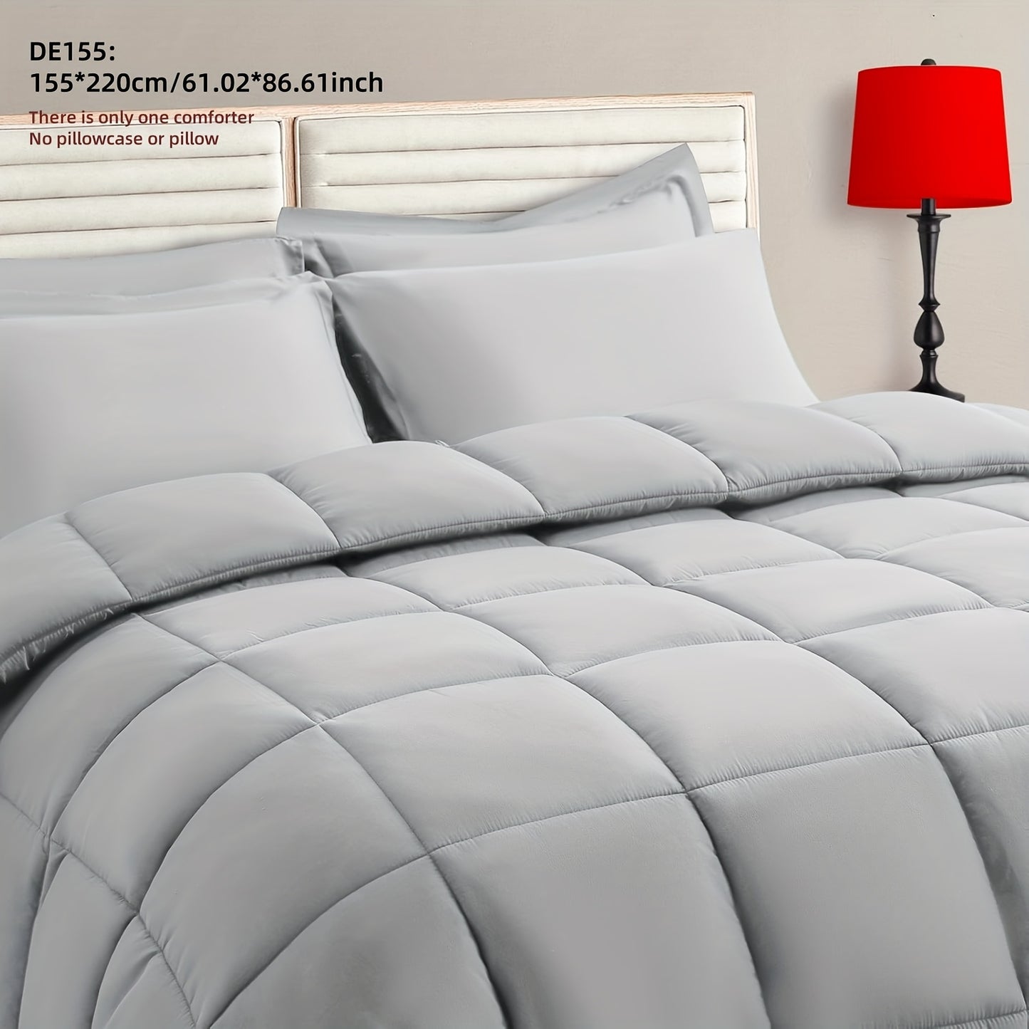 Cozy French-Style Plaid Quilted Comforter - Soft, Warm & Machine Washable for All Seasons