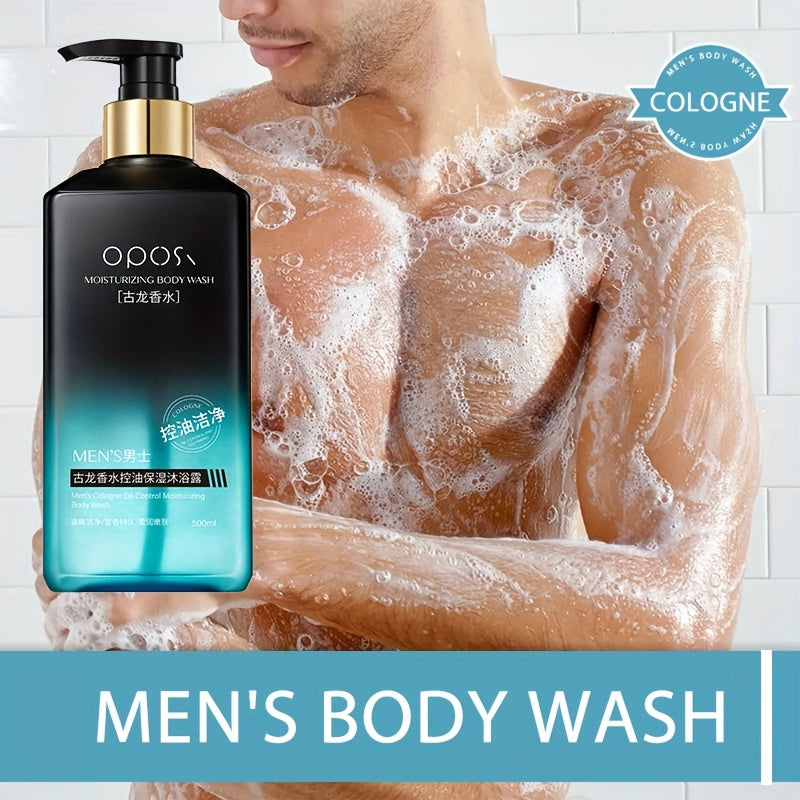 Men's Cologne Shower Gel, Deep Cleansing & Shampoo Combo, Rich Lather, Long-Lasting Fragrance, Enriched with Hyaluronic Acid, Ideal Gift