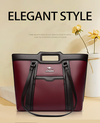 2025 New Women'S Shoulder Tote Bag, Stylish Large Capacity Underarm Bag, Casual Handbag, Soft Shoulder Bag, Women'S Commuter Bag, Made of High-Quality Synthetic, a Bag for Documents, Elegantly Simple Design, Zipper Closure, S